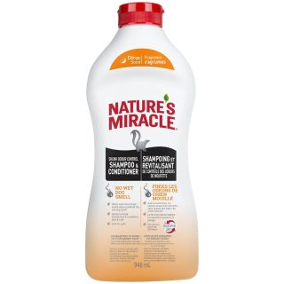 Nature’s Miracle Shampoo y Acondicionador Skunk Odor Control Citrus Scent 946 ML