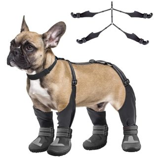 Botas con tirantes Ajustables Impermeable Antideslizante para Perros