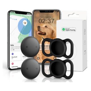 Rastreador GPS para perros (Paquete de 2) Compatible con Apple Find My