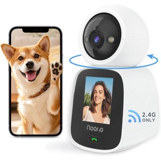 Cámara para Mascotas Panorámica y Inclinación de 360° con Aplicación de Teléfono ( Compatible con Alexa )