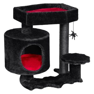 Rascador Gótico con Condominio para Gatos 55x41x18 Cm