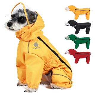 Chaleco Completo Impermeable con Capucha para Mascotas