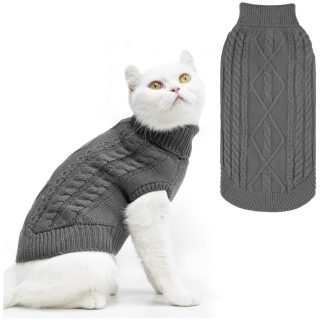 Polerón con Cuello Tejido Clásico para Mascotas