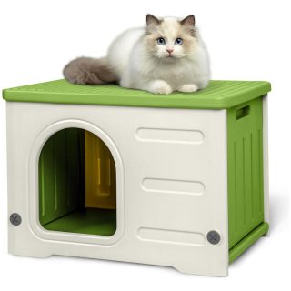 Casa de Plástico Resistente para Mascotas 53x40x38 Cm