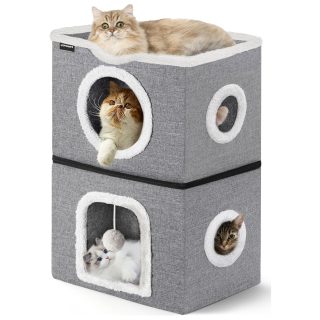 Condominio Doble Desmontable para Mascotas 61x42x28 Cm