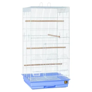 Jaula Extra Alta y Espaciosa de 45x45x91 Cm – Cacatúas Periquitos y Aves Medianas