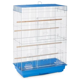 Jaula de Vuelo Grande de 91x66x35 Cm – Puertas Laterales para Periquitos Canarios y Pinzones