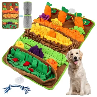 Alfombrilla de Olfateo para Perros Grandes | Juguete de Enriquecimiento y Comedero Lento de 80×48 Cm