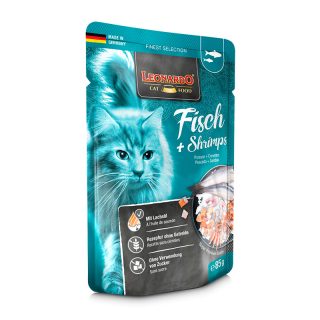 LEONARDO PESCADO CON GAMBAS 85gr
