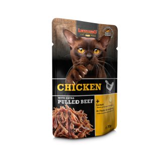 LEONARDO POLLO CON CARNE DE TERNERA DESMENUZADA 70gr