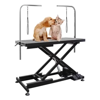 Mesa Eléctrica Profesional de Peluquería Canina 111x127x60 cm – Con Elevación Automática
