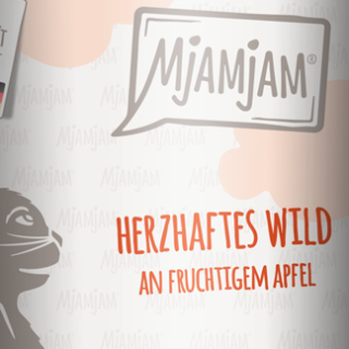 MJAMJAM CARNE DE CAZA CON MANZANA 200gr