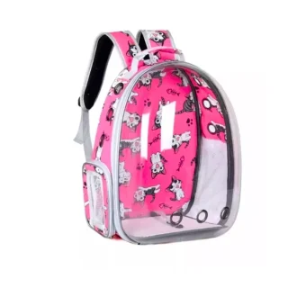 Mochila Transportadora Transparente para Perros y Gatos | Mochila de Viaje Portátil (41x33x25 cm)