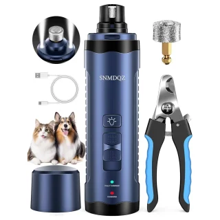 Molinillo de Uñas Eléctrico 2 en 1 – Kit Recargable Silencioso para Perros y Gatos