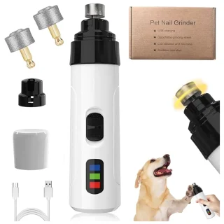 Molinillo de Uñas Eléctrico para Perros y Gatos – Recargable, Silencioso y Sin Dolor