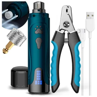 Molinillo de Uñas Eléctrico para Perros – Inalámbrico, Silencioso y con 3 Velocidades