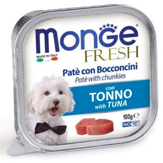 MONGE FRESH PATÉ CON TROZOS DE ATÚN 100gr
