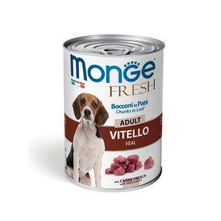 MONGE FRESH PATÉ CON CARNE FRESCA DE TERNERA 400gr