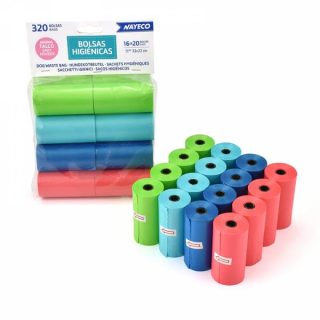 NAYECO BOLSAS HIGIÉNICAS PERFUMADAS (PACK 320 BOLSAS)