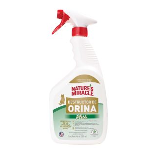 Nature’s Miracle Urine Destroyer (Destructor de Orina Plus) para gatos (Blanco) 946 ml