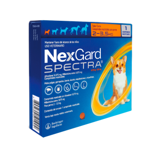 NEXGARD SPECTRA 1 COMPRIMIDO 2-3.5 KG
