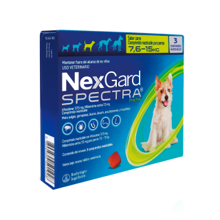 NEXGARD SPECTRA 3 COMPRIMIDOS 7.6-15 KG.