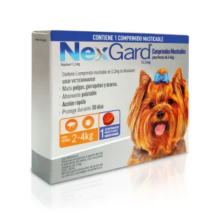 NEXGARD EXTERNO 1 COMPRIMIDO 2-4 KG