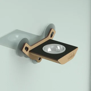 Peldaño 18 cm con comedero para vidrio Gatitud GAT335