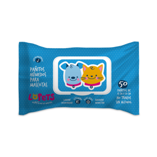 Pañitos húmedos Lopets 50 Und.