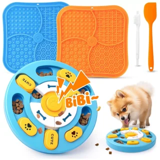 Paquete de 5 Juguetes de Rompecabezas Avanzados | Set de Estimulación Mental y Antiestrés para Perros