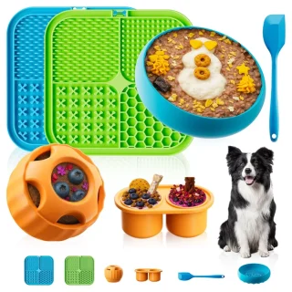 Paquete de 6 Juguetes de Enriquecimiento para Perros | Set de Juguetes Interactivos y Antiestrés