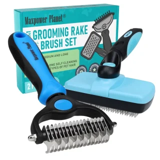 Rastrillo y Cepillo para Perros y Gatos – Elimina Nudos, Enredos y Pelo Muerto