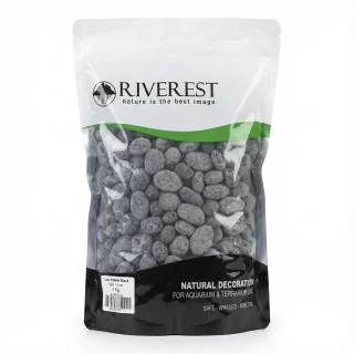 Riverest Lava Black Pebble 1-2 cm 2 kg