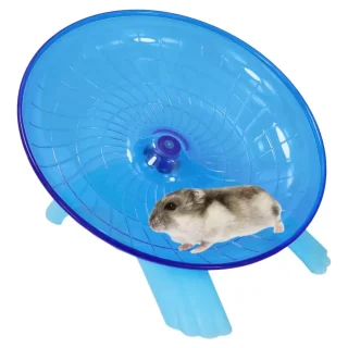 Rueda de Ejercicio Ultra Silenciosa (18 cm) | Platillo Volador Antideslizante para Hámster y Jerbo