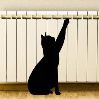 Eviten accidents de mascotes (gat/gos/lloro) amb radiadors (50pcs). Blanc.