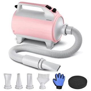 Secador de Pelo Profesional para Mascotas – Potente 2800 W con Velocidad y Temperatura Ajustables