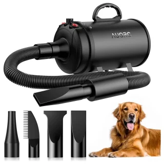 Secador de Pelo Profesional para Mascotas – Potente 3800 W, de Bajo Ruido y Alta Velocidad
