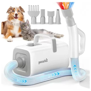 Secador de Pelo Profesional para Perros y Gatos – Alta Velocidad y Flujo de Aire Frío/Caliente