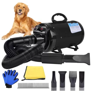 Secador de Pelo Profesional para Perros – Kit Todo en Uno con 3400W y Control de Temperatura