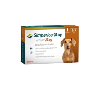 Simparica 20 mg (1 Comprimido): Antiparasitario para Perros de 5 a 10 kg