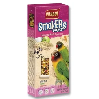 Snack Vitapol Smakers Frutas (90 g): Barras Colgantes para Agapornis y Loros (Semillas y Frutas)