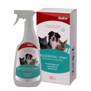 Spray Desodorante Bioline 500 ml | Neutraliza Olores Enzimáticamente | Uso en Mascotas y Hogar