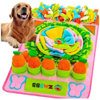 Tapete de Olfateo para Perros | Juguete de Rompecabezas Interactivo y Antiestrés de 78×48 Cm