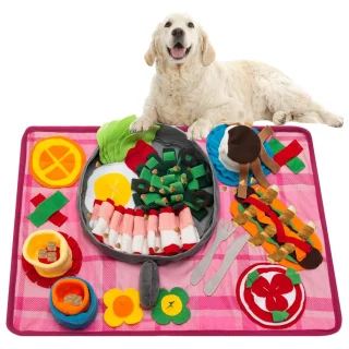 Tapete de Olfateo para Perros y Gatos | Juguete Interactivo de Alimentación Lenta y Antiestrés 55×40 Cm