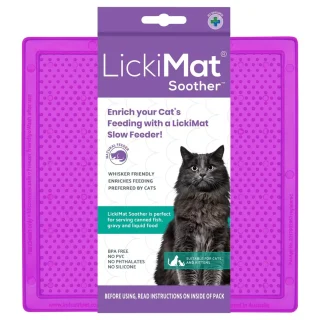 Tapete para Lamer Lento para Gatos | Antiestrés y Reductor de Ansiedad 20×20 Cm