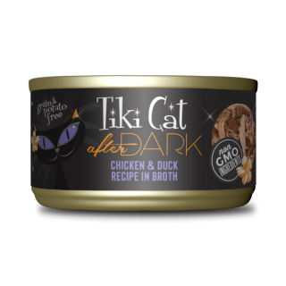 Tiki Cat After Dark: Pollo y Pato en caldo Lata 80 gr
