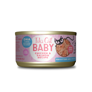 Tiki Cat Baby: Pollo y Salmon Lata 68 gr