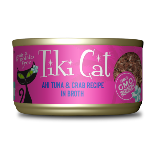 Tiki Cat Grill: Atun y cangrejo en caldo Lata 80 gr
