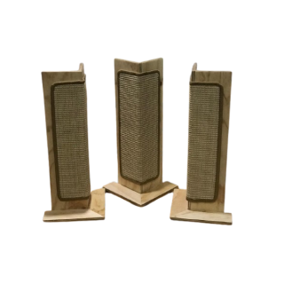 Rascador L esquinero con fique en Triplex