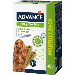 ADVANCE DENTAL CARE STICK MEDIUM-MAXI +10Kg PACK MENSUAL